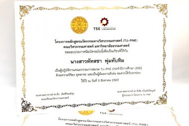 ใบประกาศเกียรติบัตร